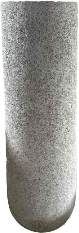 PTMD Bloempot Toshiba - 50x50x150 cm - Cement - Wit