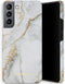 Selencia Hoesje Geschikt voor Samsung Galaxy S22 Plus Hoesje - Selencia Maya Fashion Backcover - grijs