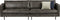 BePureHome Rodeo Bank 3-Zits - Recycle Leer - Zwart - 83x275x88