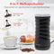 KitchenBrothers Melkopschuimer - 4-in-1 - 240 ML - Automatisch uitschakelen - Zwart