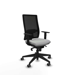 Piqueras y Crespo 1D066G0 - Bureaustoel - Verstelbare hoogte met armleuning - Lichtgrijs