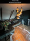Lucide JULIUS - Hanglamp - 5xE27 - Dimbaar - Fumé