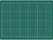 Snijmat Rillstab A4 - 302x227mm - Uniek zelf-herstellend materiaal - Groen - 3-laags