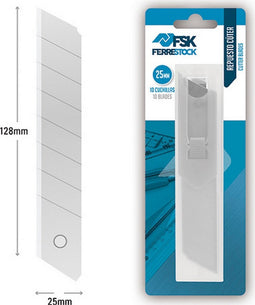 Snijmes Ferrestock 25 mm (10 uds)