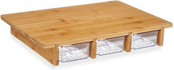 Snijplank Bruin Transparant Bamboe 40 x 6 x 28 cm