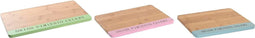 Snijplank DKD Home Decor 33,5 x 22,4 x 1,2 cm Blauw Roze Groen