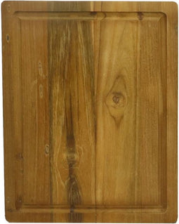 Snijplank naturel met groef - 35x25x3 - Naturel - Oud Teakhout