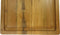 Snijplank naturel met groef - 35x25x3 - Naturel - Oud Teakhout