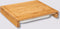 Snijplank rechthoek met opvangbak 35 x 28 cm van bamboe hout - Serveerplank - Broodplank