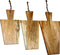 Snijplanken - Naturel - Mangohout - Set van 3