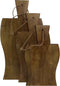 Snijplanken - Naturel - Mangohout - Set van 3