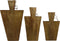 Snijplanken - Naturel - Mangohout - Set van 3