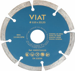 Snijschijf Viat 0711115 Metselwerk/werken Droog Ø 115 x 2 x 22,2 mm
