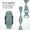 imoshion Siliconen⁺ bandje - Geschikt voor Apple Watch 1, 2, 3, 4, 5, 6, 7, 8, 9, 10 (42 mm), SE - 38/40/41 mm - Groen - S/M