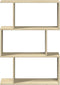 vidaXL - Kamerscherm - / - boekenkast - 3-laags - 70x24x97 - cm - hout - sonoma - eiken
