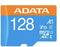ADATA Premier - microSDXC UHS-I Class 10 V10 A1 128GB - Leessnelheid 85 MB/s - Zwart Blauw