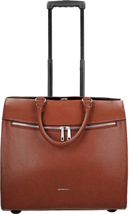 Gigi Fratelli Dames Leren Laptop Trolley 15 inch Romance Business ROM8012 Brandy