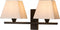 Atmooz - Wandlamp Duomo - Industrieel - Woonkamer / Slaapkamer - Zwart en witte kap - Hoogte 21cm - Metaal