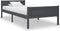 vidaXL - Bedframe - massief - grenenhout - grijs - 90x200 - cm
