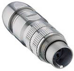 Lumberg 033200 08-1 DIN-connector Stekker, recht Aantal polen: 8 Zilver 1 stuk(s)