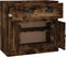 vidaXL - Dressoir - 70x35,5x67,5 - cm - bewerkt - hout - gerookt - eikenkleurig