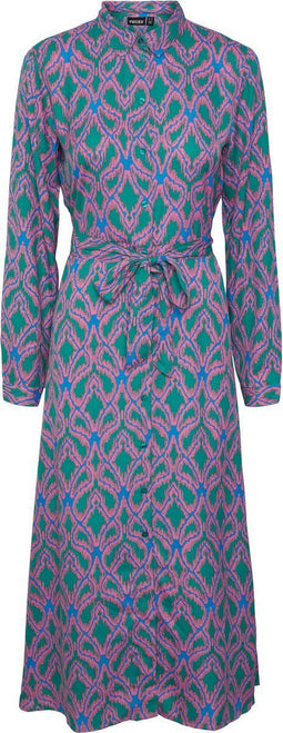 PIECES PCASHLEY - LS MIDI SHIRT DRESS - Maat XS