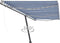 vidaXL - Luifel - vrijstaand - automatisch - 600x350 - cm - blauw - en - wit