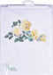 Thea Gouverneur - Borduurpakket met telpatroon - 429 - Voorgesorteerde DMC Garens - Vrede Roos - Linnen - 44 cm x 65 cm - DIY Kit