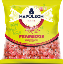 Snoep napoleon framboos zak 1kg