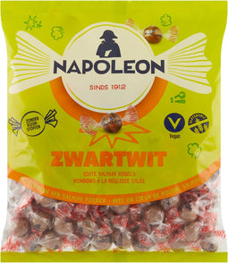 Snoep napoleon zwart wit zak 1kg | 5 stuks