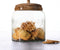 Snoeppot/voorraadpot 1,2L glas met houten deksel - 1200 ml - Bonbonnieres