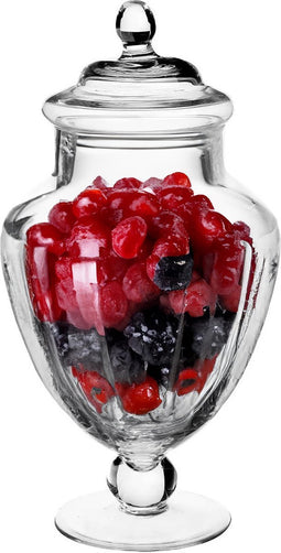 Snoeppot/voorraadpot 2,1L glas met deksel - 2100 ml - Bonbonnieres