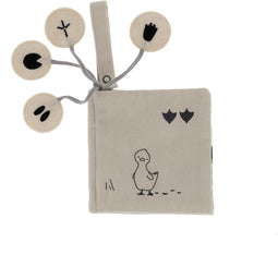 Snoozebaby Babyboekje Junior 12 X 12 Cm Katoen Taupe/beige
