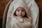 Snoozebaby Badcape Organisch Katoen Peach Blush - 80x80 cm