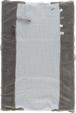 Snoozebaby Happy Dressing - aankleedkussenhoes - organic katoen - 45x70cm - bruin Warm Brown - met labeltjes
