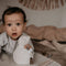 Snoozebaby Happy Dressing - aankleedkussenhoes - organic katoen - 45x70cm - bruin Warm Brown - met labeltjes