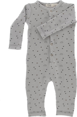 Snoozebaby Organisch Babypakje Smokey Green Rainbow - maat 62-68