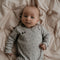 Snoozebaby Organisch Rompertje Smokey Green Rainbow - maat 62-68