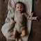 Snoozebaby romper lange mouw Milky Rust Rainbow