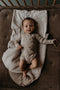 Snoozebaby romper lange mouw Milky Rust Rainbow