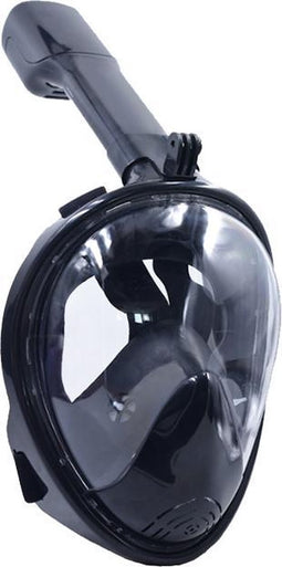 Snorkelmasker met Aansluiting voor GoPro – Maat L/XL – Zwart – Beslaat Niet