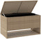 vidaXL - Opbergbox - voor - buiten - 100x55x55,5 - cm - poly - rattan - beige
