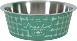 Zolux food voerbak hond groen 20,6 cm 1,7 ltr