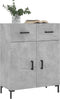 vidaXL - Dressoir - 69,5x34x90 - cm - bewerkt - hout - betongrijs