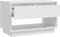 vidaXL - Tv-meubel - 40x41x44 - cm - bewerkt - hout - wit