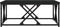vidaXL - Salontafel - 70x70x30 - cm - bewerkt - hout - zwart