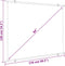 vidaXL - Projectiescherm - 4:3 - 84''