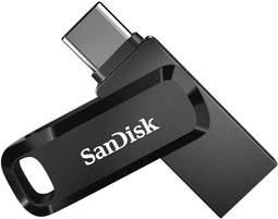 SanDisk Ultra Dual Drive Go - USB-stick - 128GB USB-A 3.2 Gen 1 en USB-C - Zwart