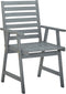 vidaXL - Tuinstoelen - 2 - st - massief - acaciahout - grijs