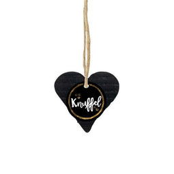 Cadeauzeep Hart Zwart - Knuffel